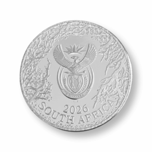 1 Oz Silver Odyssey of the Sky - Martial Eagle - Back - GBI