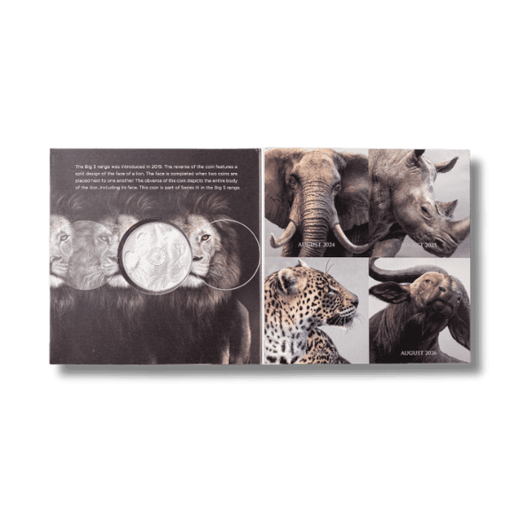 Big 5 Series Lion 1 Oz Silver Inside - Gold Berg International