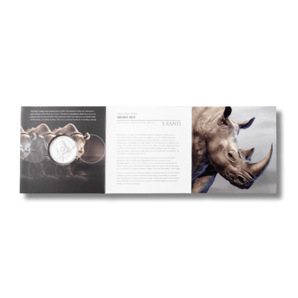 Big 5 Series Rhino 1 Oz Silver Information - Gold Berg International