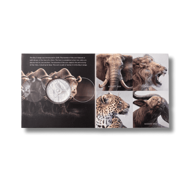Big 5 Series Rhino 1 Oz Silver Inside - Gold Berg International