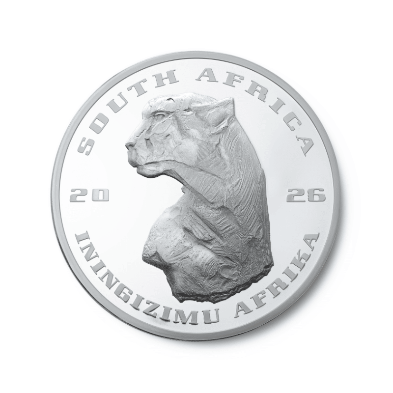 2 Oz Silver Cheetah Back - The African Range