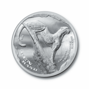 2 Oz Silver Cheetah Front - The African Range