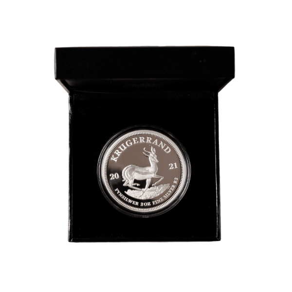 2 Oz Silver Krugerrand F- gold-berg-international
