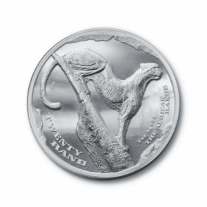 5 Oz Silver Cheetah Front - The African Range