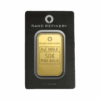 50g Gold Rand Refinery Minted Bar Front - Gold Berg International